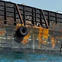 Cargo Removal and
Lightening of Barge